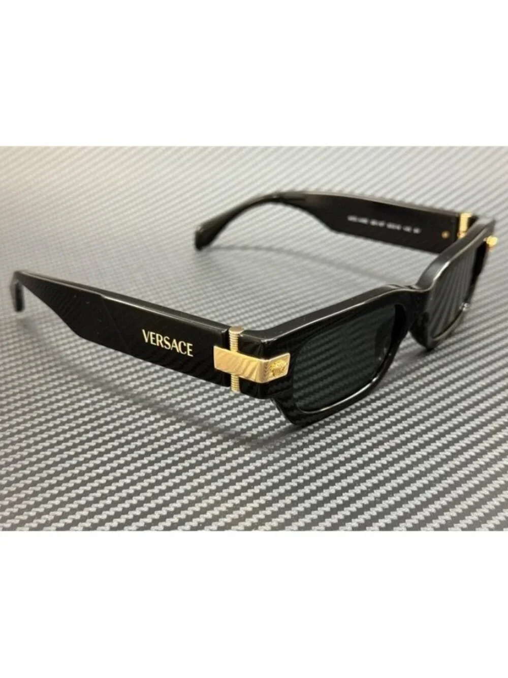 New Versace Men Black Sunglasses 53-18-145